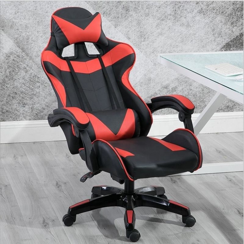 Le dossier de la chaise de jeu en cuir en PVC de design moderne réglable de 90 à 180 pour un support ultime