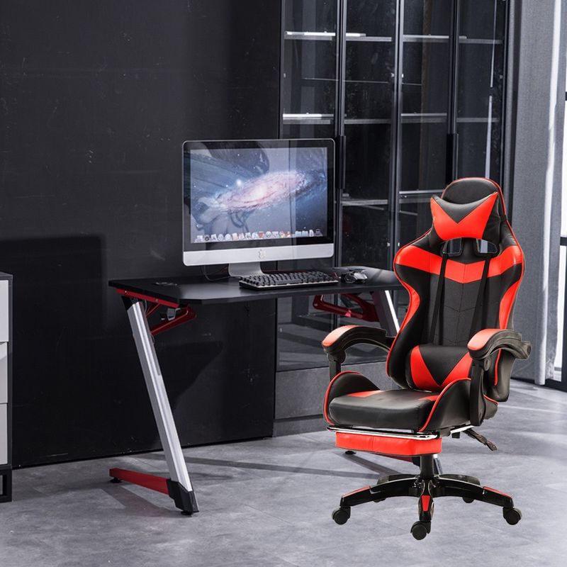 Chaise de sport électronique en fer de type métallique Chaise de jeu en cuir PU confortable pour professionnels