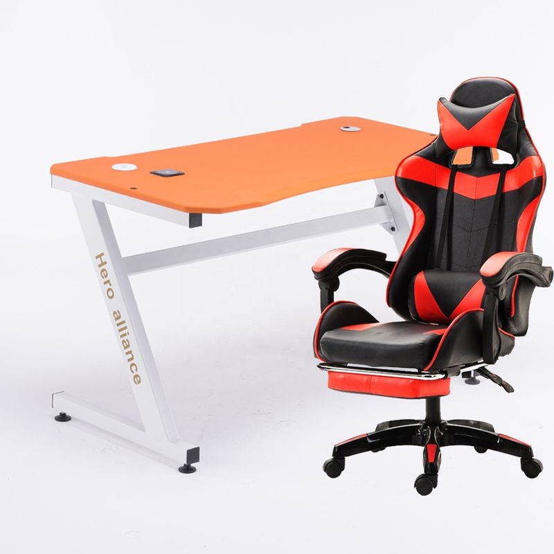 Chaise de sport électronique en fer de type métallique Chaise de jeu en cuir PU confortable pour professionnels