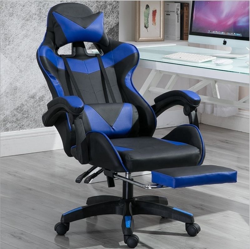 Chaise de sport électronique en fer de type métallique Chaise de jeu en cuir PU confortable pour professionnels